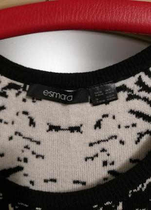 Тёплое платье бренда esmara с длинным рукавом,принт леопард размер м3 фото