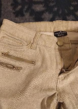 Штаны flame красивый принт размер 38