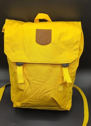 Городской вместительный рюкзак fjallraven foldsack no. 1, желтый, подарок, подарунок1 фото