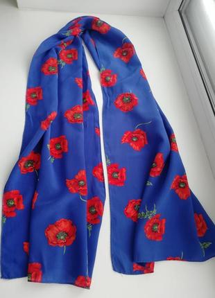 Красивий фірмовий шовковий шарф cristian fischbacher!!!! оригінал!!!