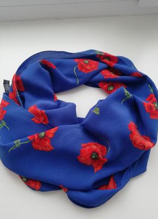 Красивий фірмовий шовковий шарф cristian fischbacher!!!! оригінал!!!6 фото