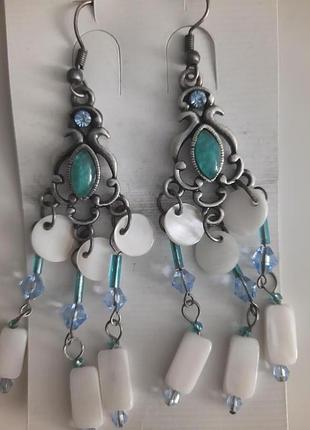 Серьги осельки fashion jevelry нитеньки