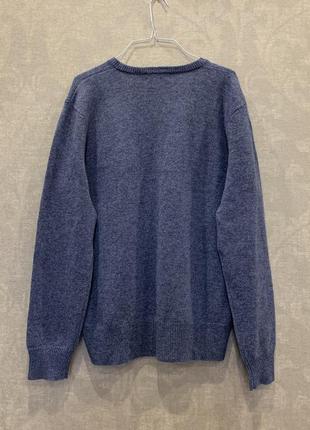 Шерстяной свитер пуловер бренда polo ralph lauren, 100% шерсть. размер м.5 фото