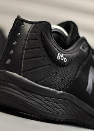 Кроссовки мужские new balance 890 black черные (нью баланс, кросівки)4 фото