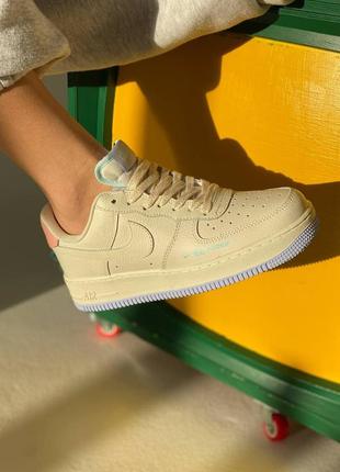 Nike air force 1 beige/purple 🆕 шикарные кроссовки найк 🆕 купить наложенный платёж6 фото