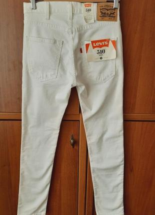 Белые джинсы levi's | levis 510 orange tab1 фото