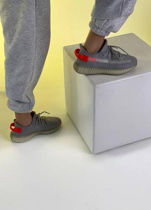 Adidas yeezy boost v350 grey/orange 🆕 шикарные кроссовки адидас🆕 купить наложенный платёж6 фото