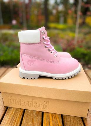 Ботинки жіночі зимні тімберленд timberland pink 🌺 ❄️1 фото