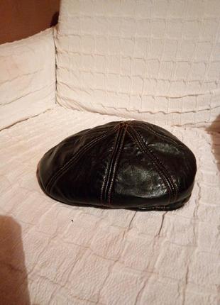 Шкіряна Кепка утеплена