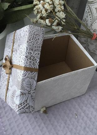 Коробка подарункова упаковка для подарунка святкова2 фото