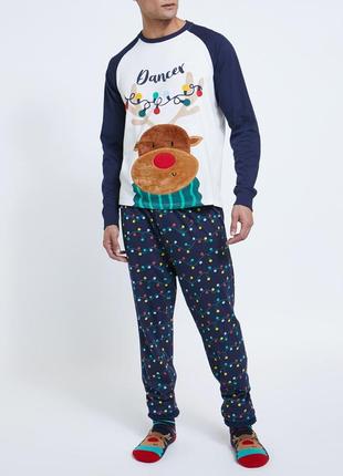 Пижама мужская от dunnes. размер м,l,2xl