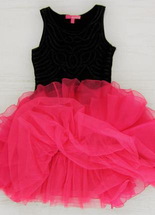 Шикарное короткое платье пачка с фатиновой юбкой2 фото