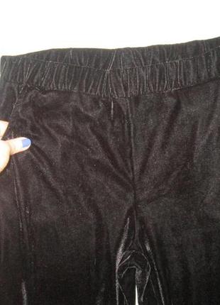 Шикарные трендовые велюровые бархатные  брюки высокая посадка laura kent германия3 фото