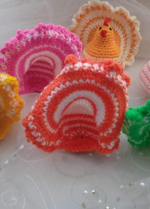 Пасхальные курочки. пасхальное украшение. декор яиц на пасху6 фото