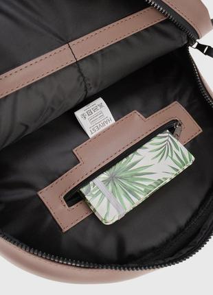 Рюкзак поясна сумка harvest mini + екошкіра, коричневий7 фото