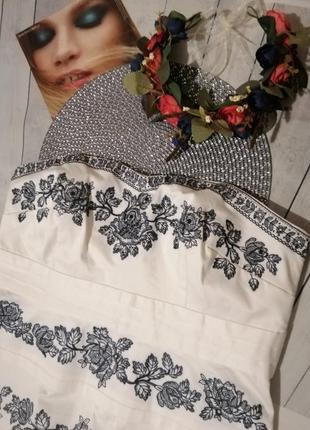Платье миди с вышивкой сарафан вышиванка3 фото