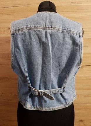 Классическая джинсовая жилетка liz claiborne!2 фото