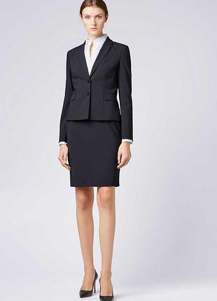 Базовая классическая шерстяная юбка карандаш hugo boss