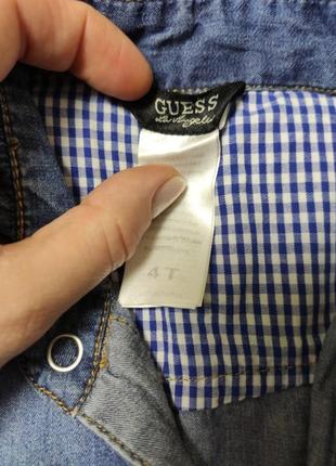 Рубашка под джинс на мальчика guess4 фото