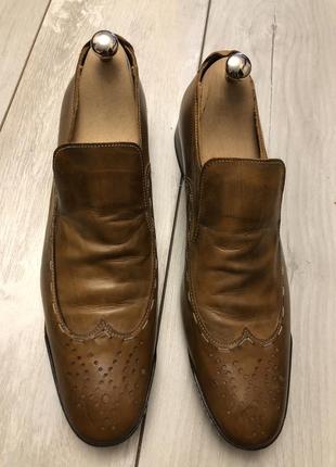 Мужские кожаные туфли giorgio 1958 италия (44р)1 фото