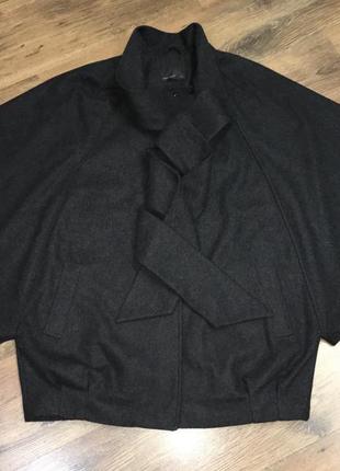 Брендовая шерстяная куртка пальто пончо накидка vero moda как m&amp;s5 фото