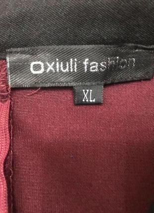 Стильное трикотажное теплое платье oxiuli fashion9 фото