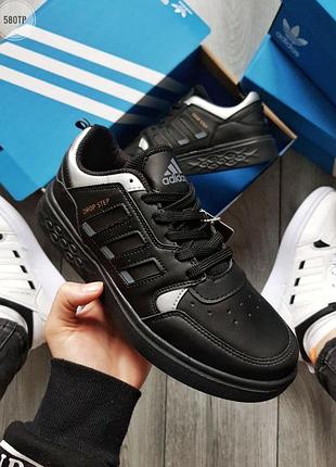 Adidas drop step mid black, кроссовки адидас мужские чёрные
