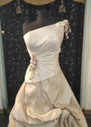 Вечернее-свадебное платье " блюз"2 фото