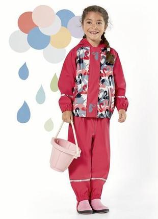 Яркая куртка-ветровка, грязепруф дождевик от немецкого бренда lupilu 110-116 (4-6лет)5 фото