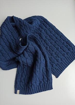Красивый стильный качественный зимний большой шерстяной шарф tom morris3 фото