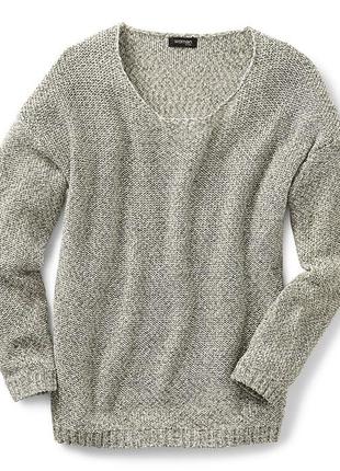 Вязанный меланжевый свитерок от тсм tchibo евро 48-505 фото