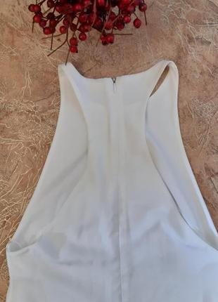 Белое платье с широкими вырезами возле рук oh my love8 фото
