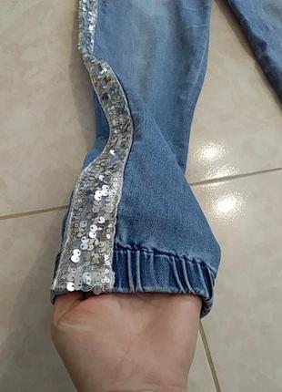 Джоггеры/джинсы с паетками5 фото