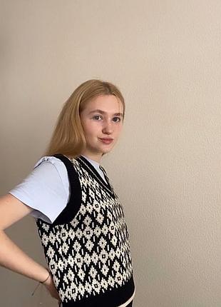 В'язана жилетка 10
