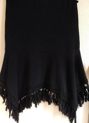 Оригінальна спідниця з китицями трикотаж morgan м