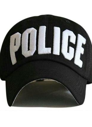 Кепка бейсболка police (поліція) чорна, унісекс