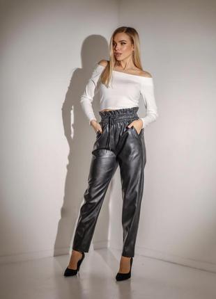 Штаны кожа