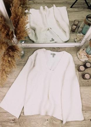 Фирменный трендовый оверсайз свитер под рубашку с широкими рукавами asos