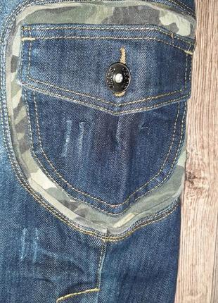 Капрі джинсові бриджі з кишенями5 фото