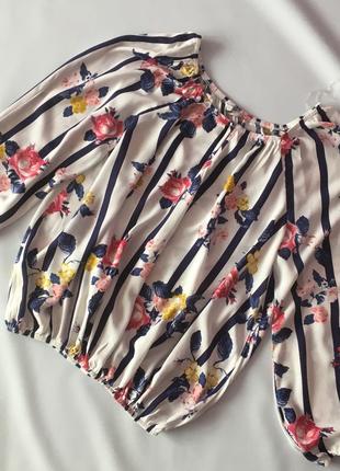 Блуза блузка в цветы джордж р.124 фото