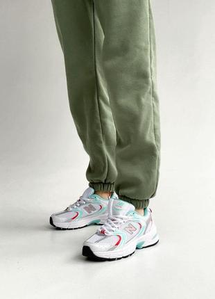 Жіночі кросівки new balance 530 white/mint