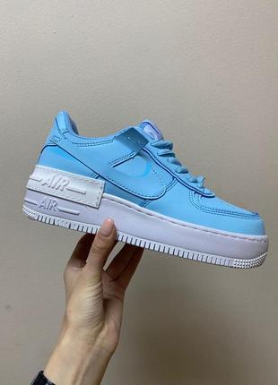 Жіночі кросівки nike air force 1 shadow blue