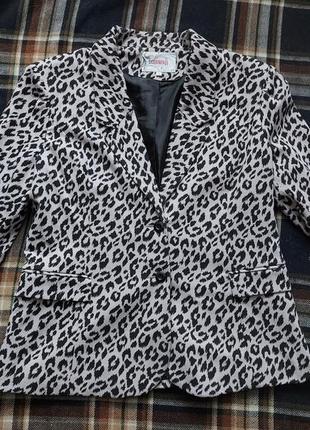 Пиджак леопардовый1 фото