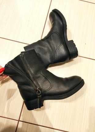 Ботинки италия шикарная телячья кожа ращмер 36.5-37 (23.5-24 см)