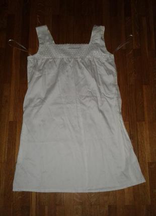 Легкое котоновое свободное платье с карманами atmosphere х-xl(12-14) разм