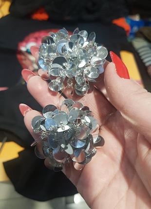 Крутые массивные, но легкие серьги