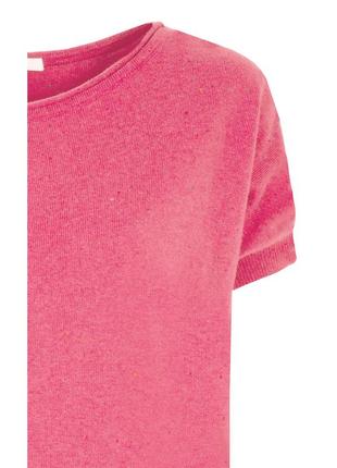 Блузка с меланжем трикотажная женская весенняя летняя zaps berita 026 розовая малиновая3 фото