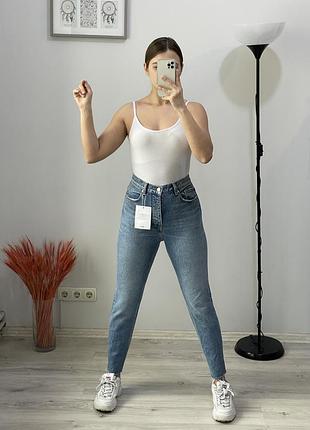 Джинси zara c необробленим низом