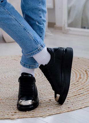 Жіночі кросівки alexander mcqueen black metal