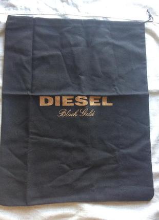 Большой черный пыльник, мешок для хранения diesel black gold2 фото